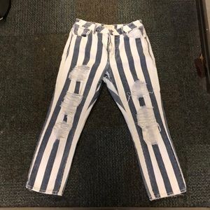 Pacsun stripped jeans